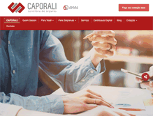 Tablet Screenshot of caporaliseguros.com.br